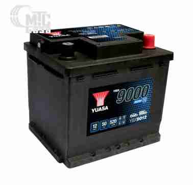 Аккумуляторы Аккумулятор  Yuasa  AGM Start Stop Plus Battery   [YBX9012] 6СТ-50 Ач R EN520 А 207x175x190мм